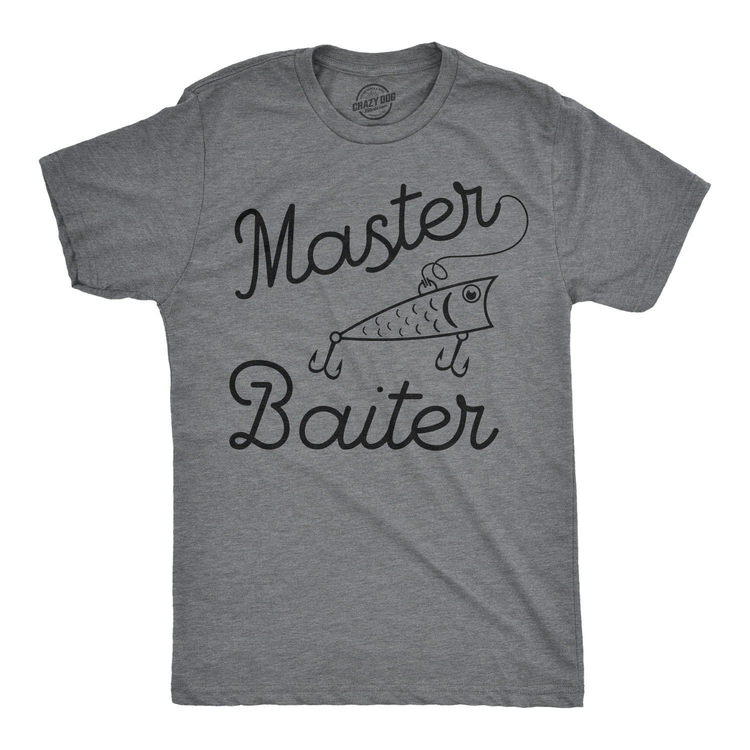 Master Baiter Men's Tshirt  -  Crazy Dog T-Shirts