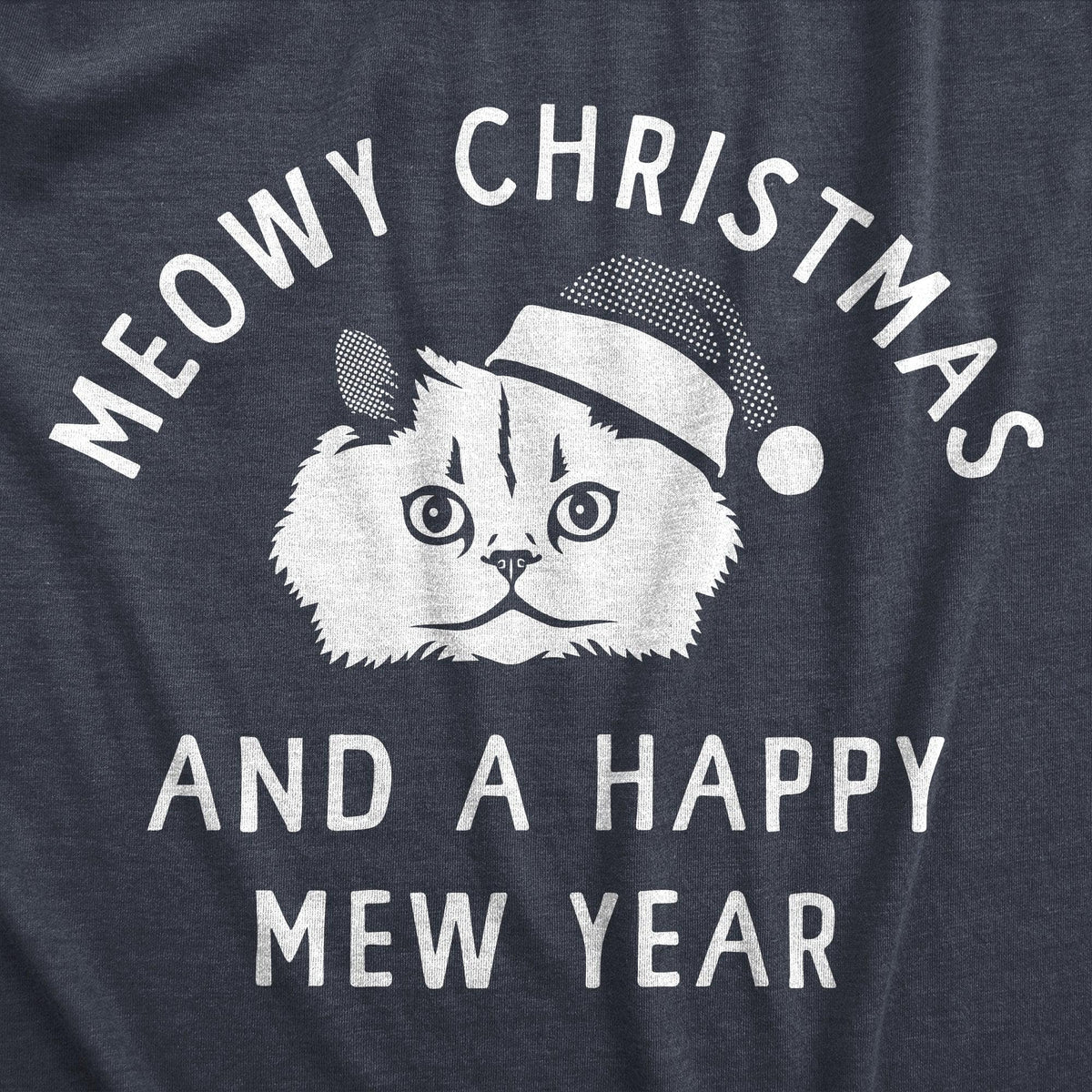 Meowy Christmas Men&#39;s Tshirt  -  Crazy Dog T-Shirts