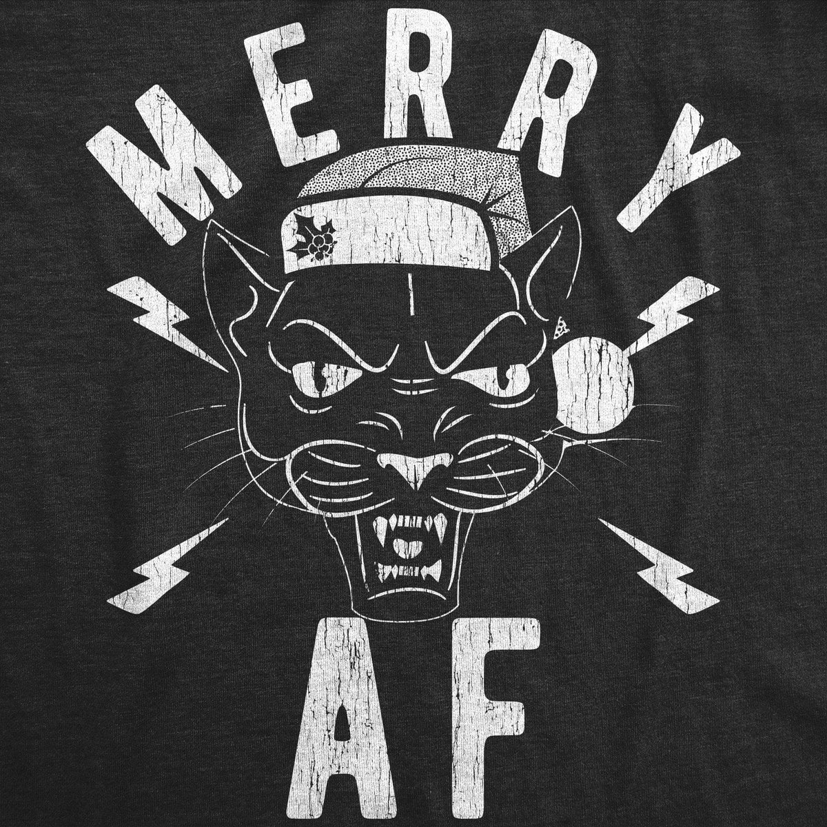 Merry AF Men&#39;s Tshirt - Crazy Dog T-Shirts