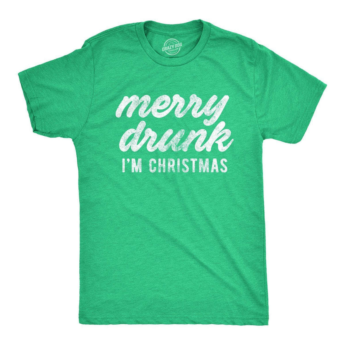 Merry Drunk I&#39;m Christmas Men&#39;s Tshirt - Crazy Dog T-Shirts