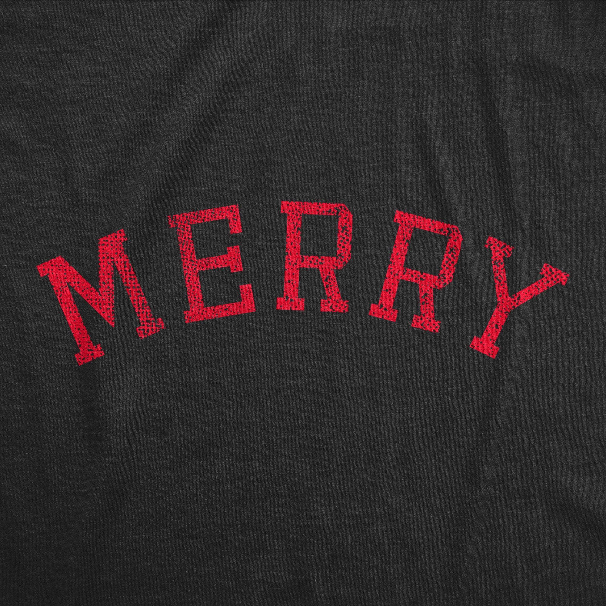 Merry Men's Tshirt  -  Crazy Dog T-Shirts