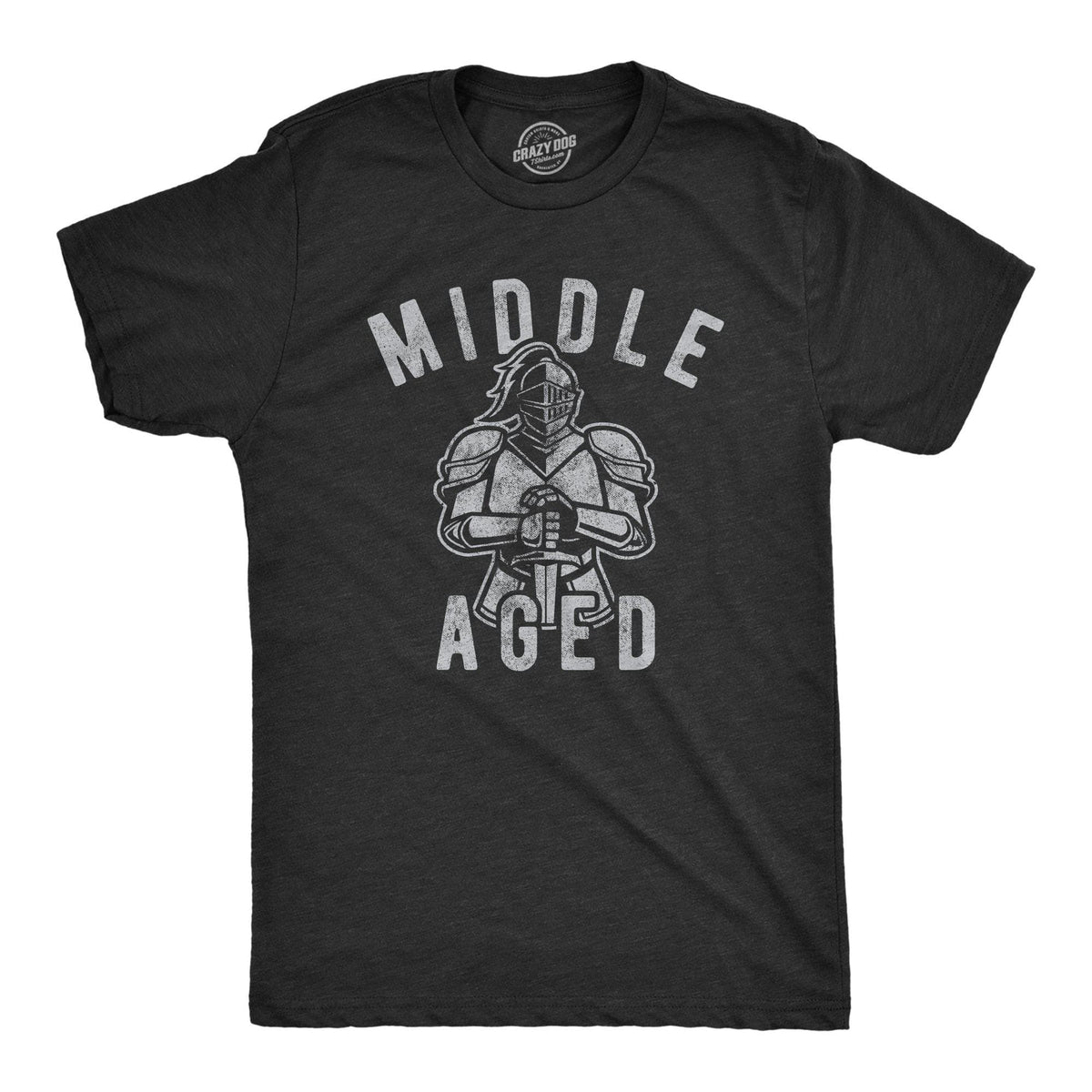 Middle Aged Men&#39;s Tshirt - Crazy Dog T-Shirts