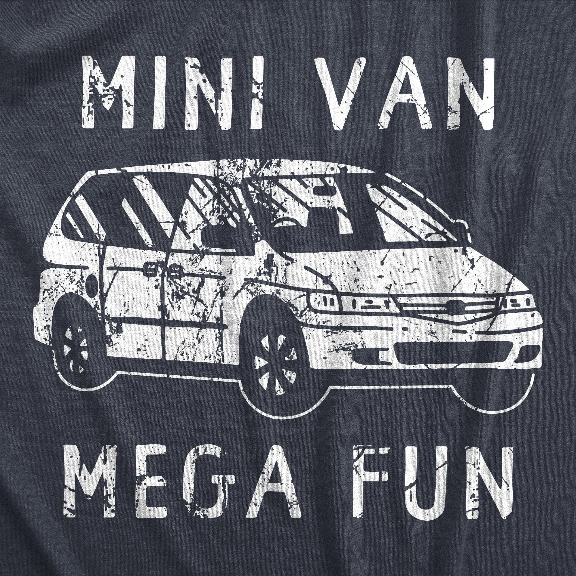 Mini Van Mega Fun Men's Tshirt  -  Crazy Dog T-Shirts