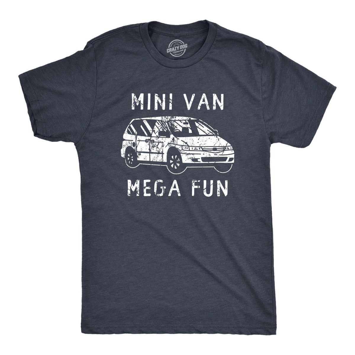 Mini Van Mega Fun Men&#39;s Tshirt  -  Crazy Dog T-Shirts