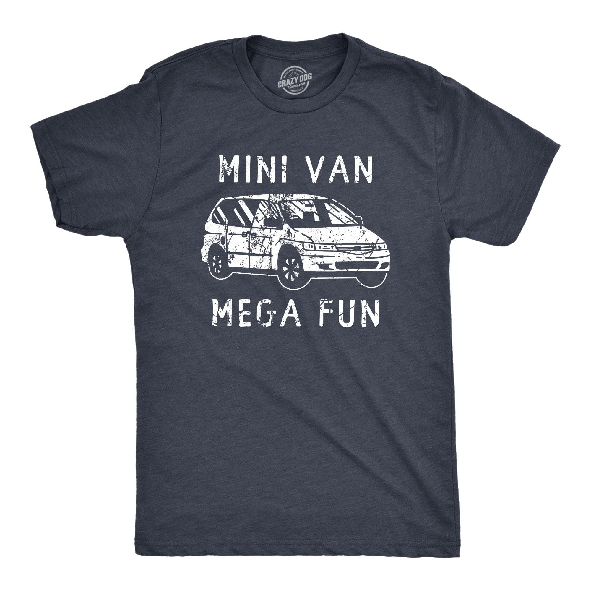 Mini Van Mega Fun Men's Tshirt  -  Crazy Dog T-Shirts