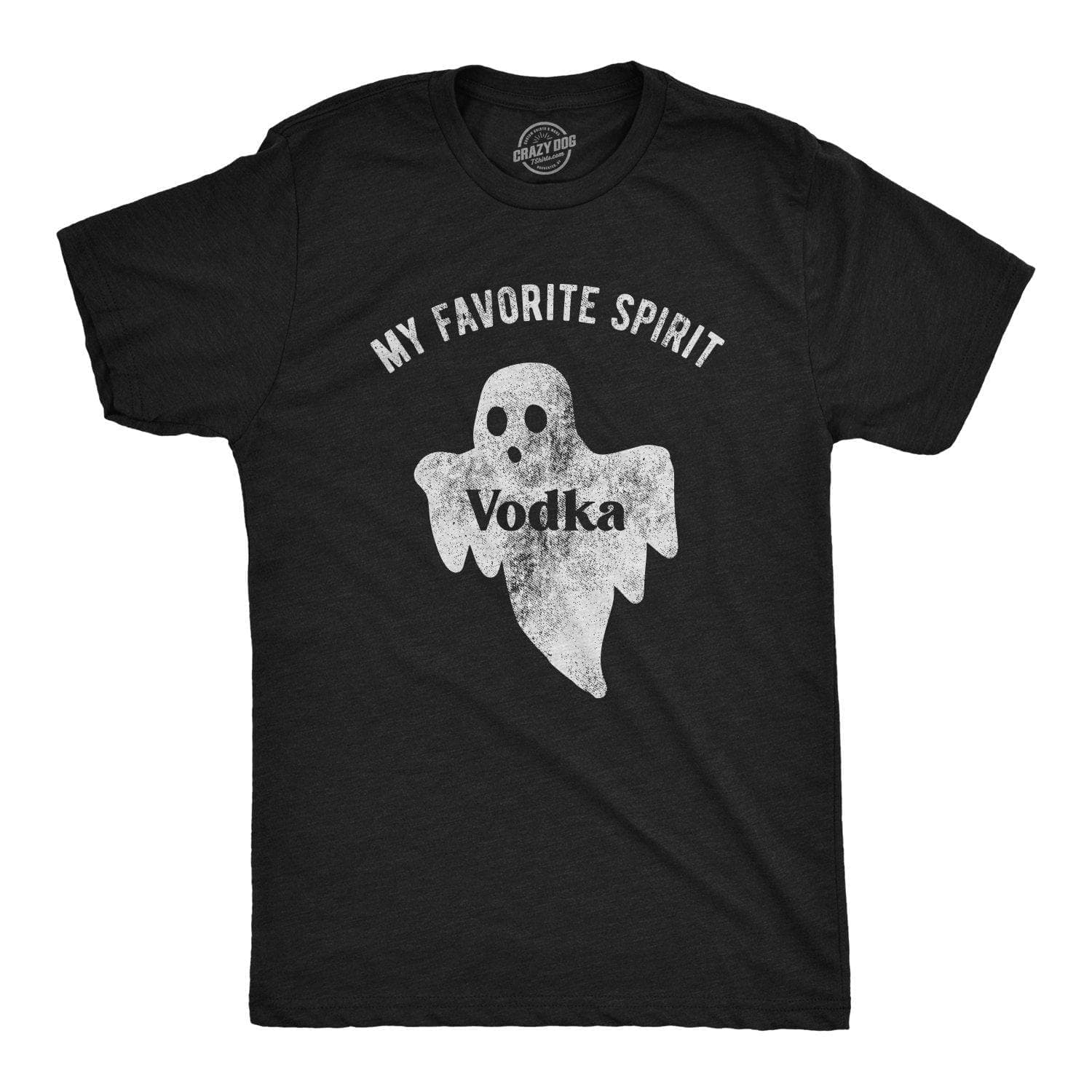 My Favorite Spirit Vodka Men's Tshirt  -  Crazy Dog T-Shirts