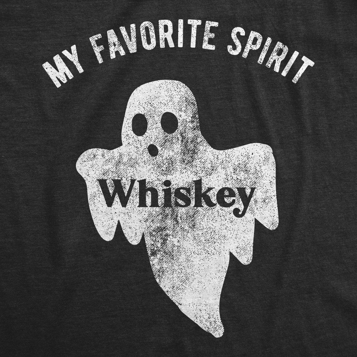 My Favorite Spirit Whiskey Men's Tshirt  -  Crazy Dog T-Shirts