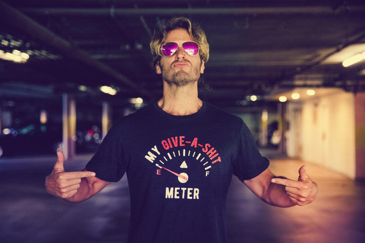 My Give-A-Shit Meter Men&#39;s Tshirt - Crazy Dog T-Shirts