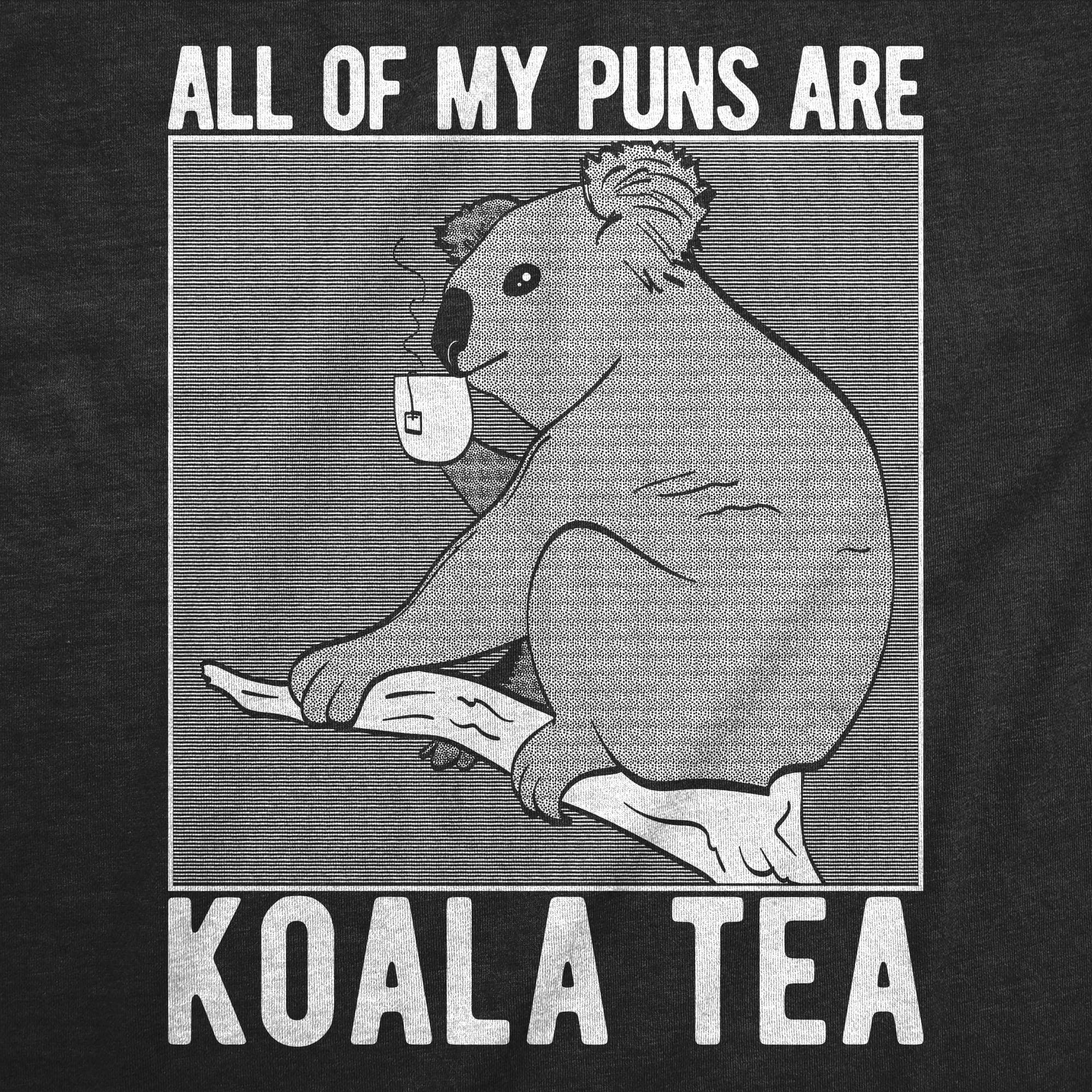 My Puns Are Koalaty Men's Tshirt - Crazy Dog T-Shirts