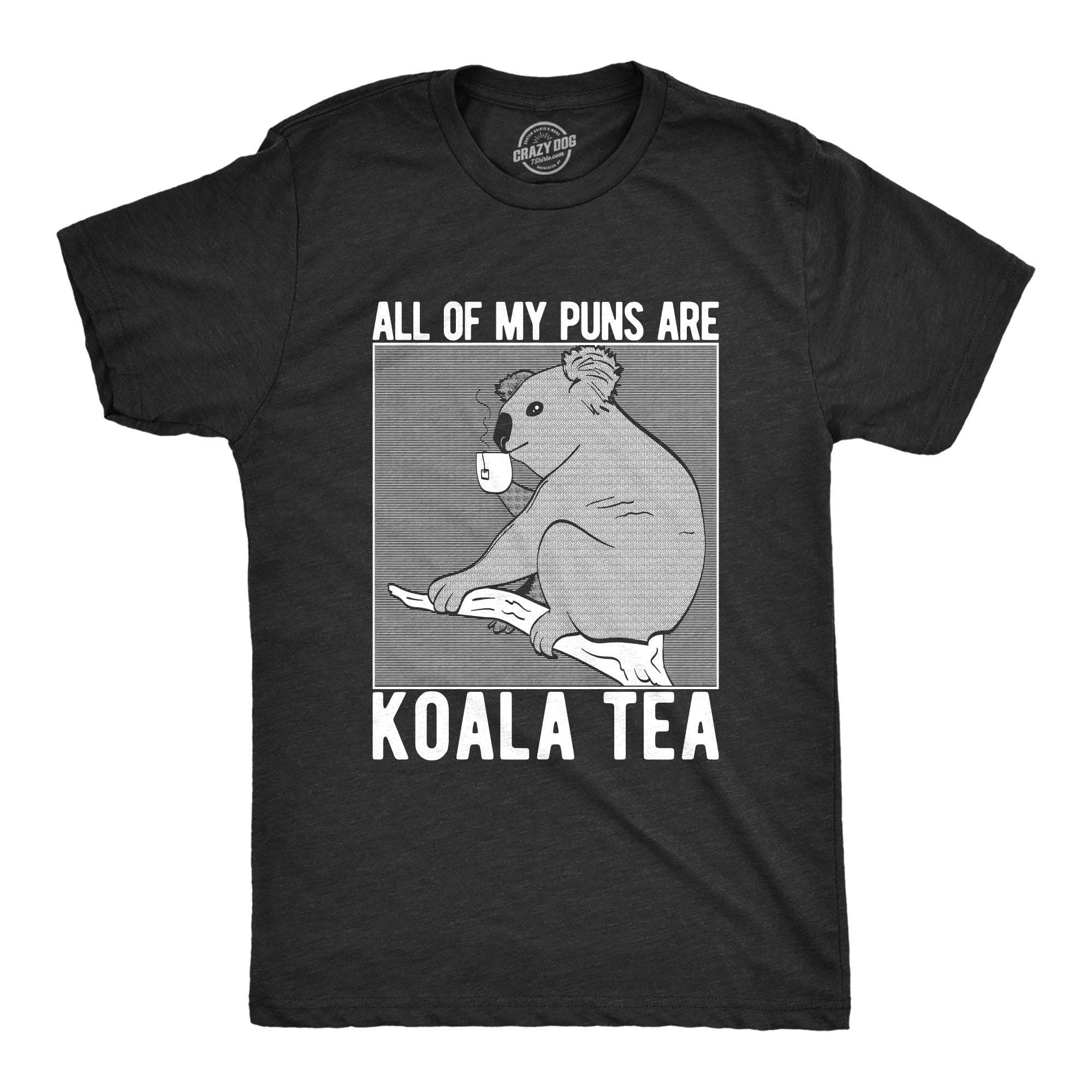 My Puns Are Koalaty Men's Tshirt - Crazy Dog T-Shirts