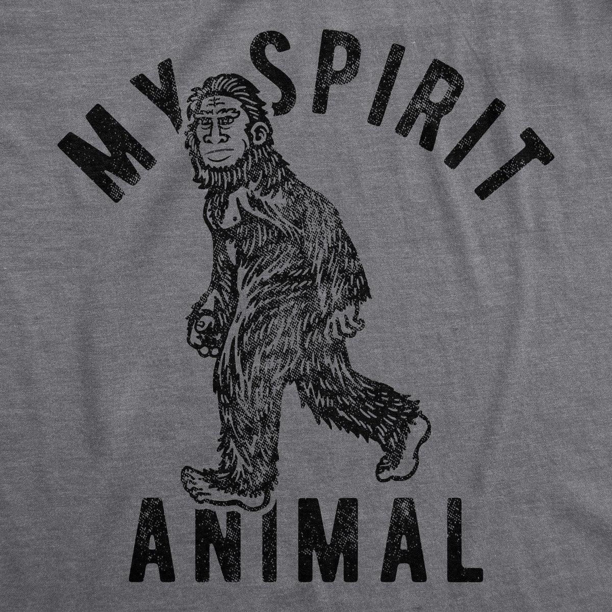 My Spirit Animal: Bigfoot Men&#39;s Tshirt - Crazy Dog T-Shirts