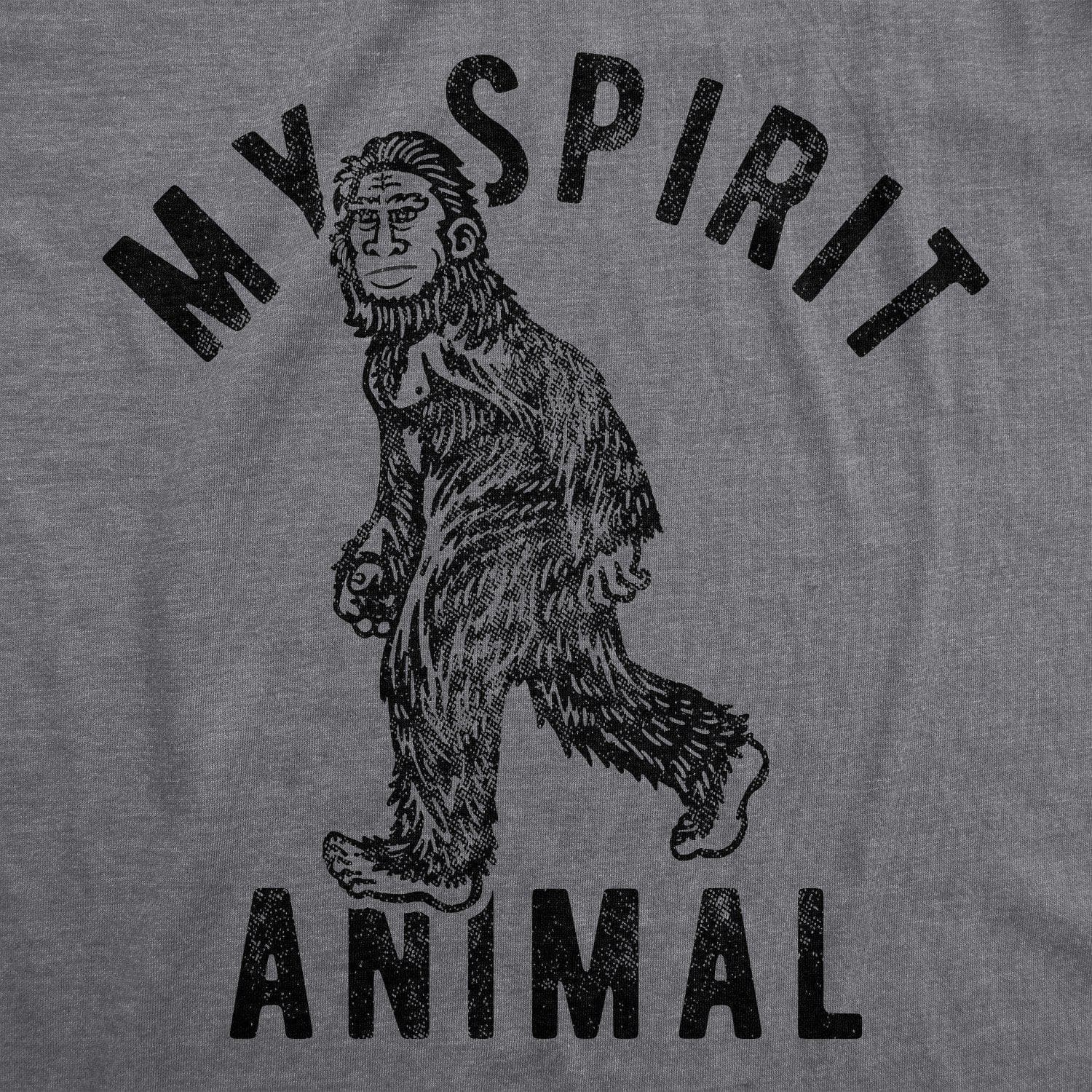 My Spirit Animal: Bigfoot Men's Tshirt - Crazy Dog T-Shirts
