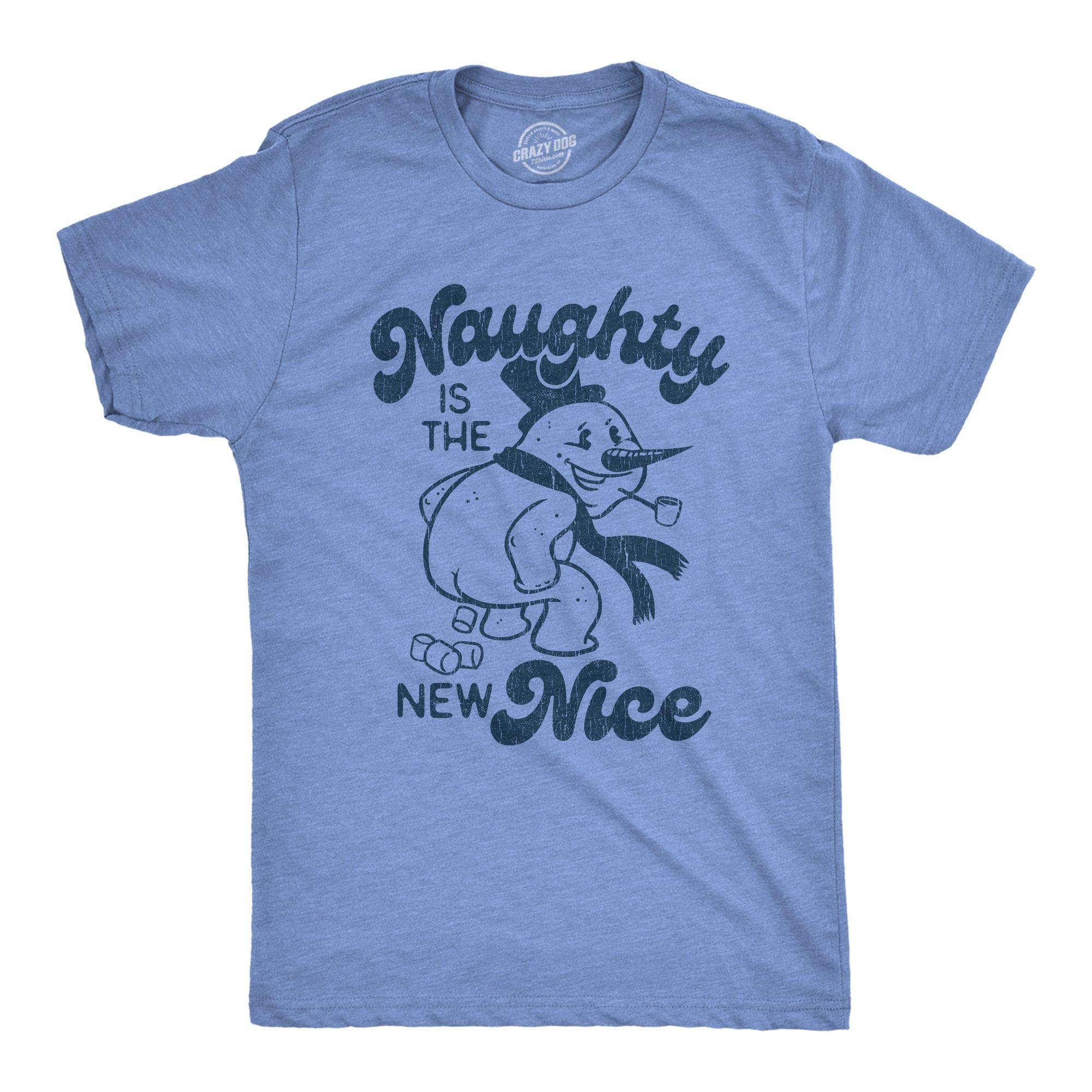 Naughty Is The New Nice Men's Tshirt - Crazy Dog T-Shirts