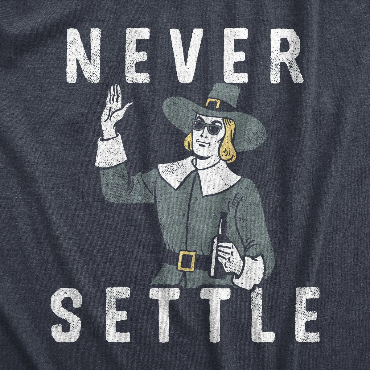 Never Settle Men&#39;s Tshirt  -  Crazy Dog T-Shirts