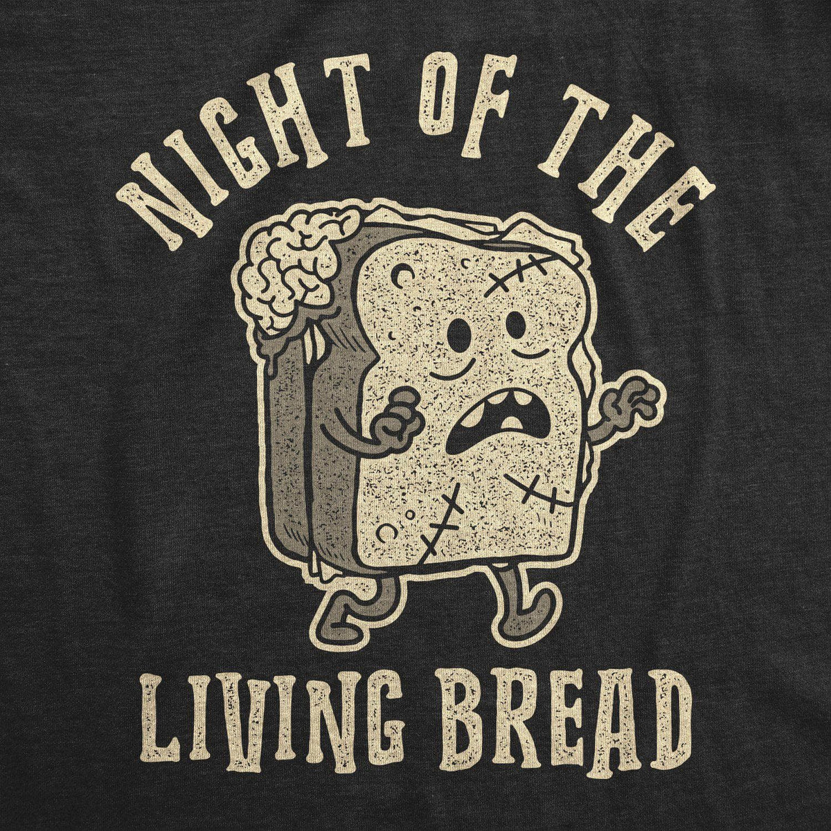 Night Of The Living Bread Men&#39;s Tshirt - Crazy Dog T-Shirts