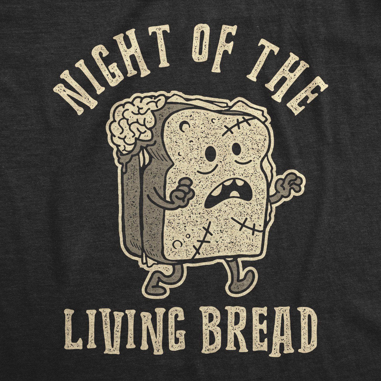 Night Of The Living Bread Men's Tshirt - Crazy Dog T-Shirts
