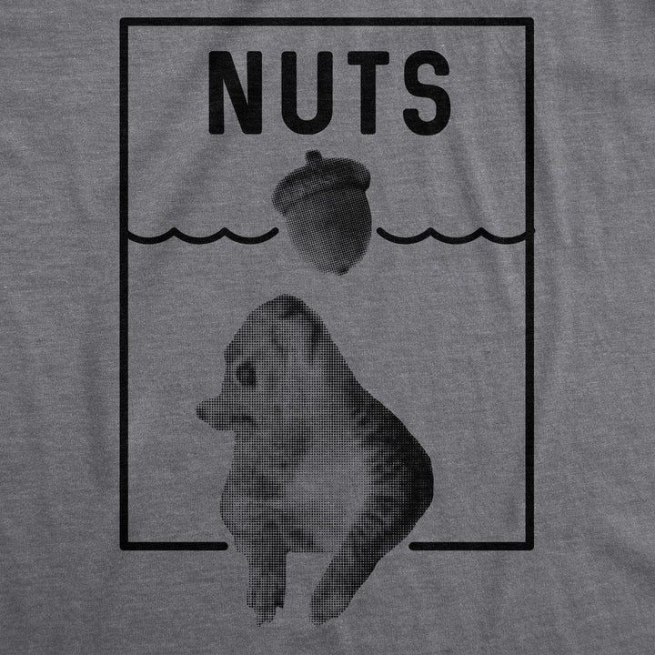 Nuts Jaws Squirrel Parody Men's Tshirt  -  Crazy Dog T-Shirts