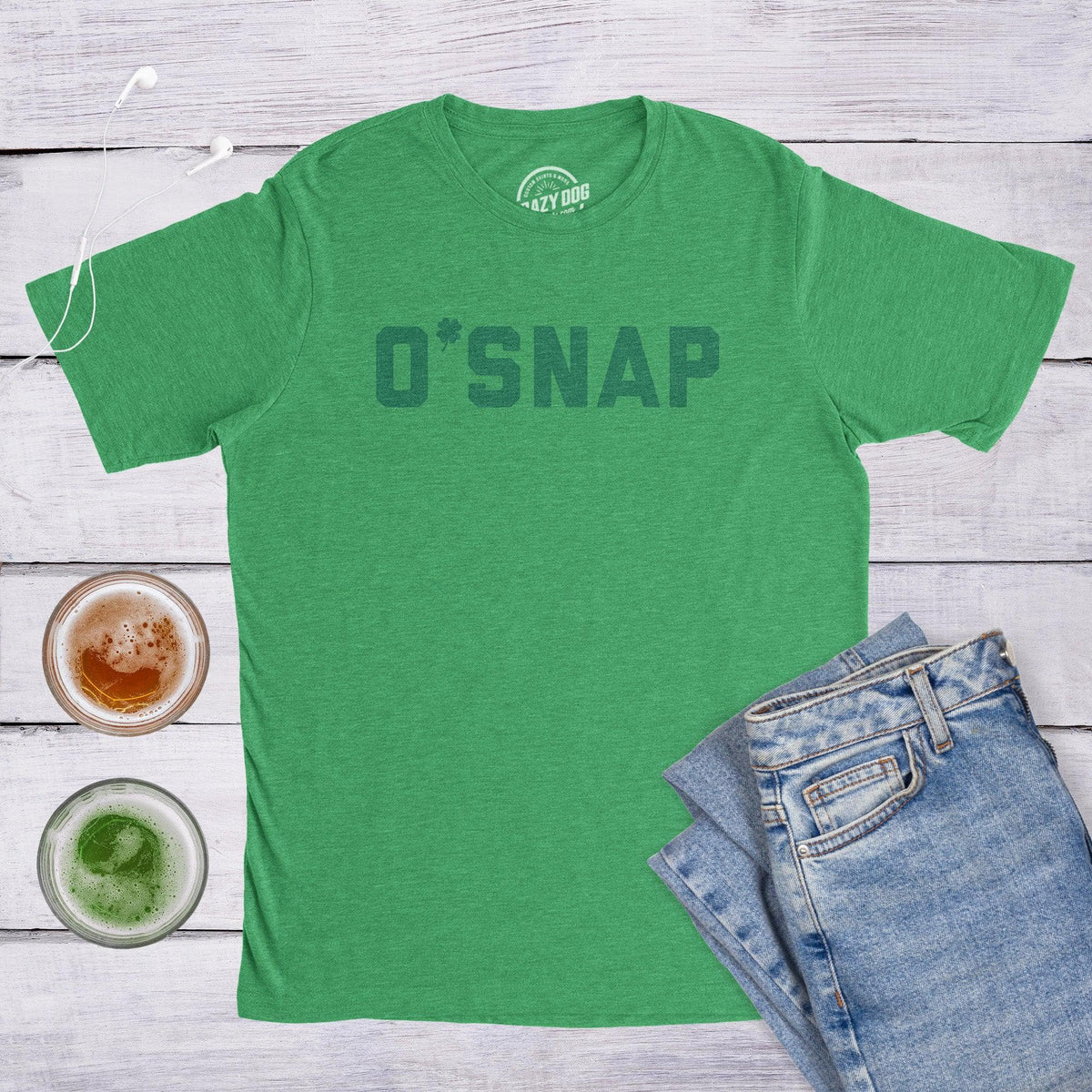 O Snap Men&#39;s Tshirt  -  Crazy Dog T-Shirts