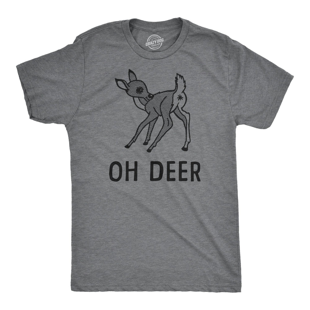 Oh Deer Men&#39;s Tshirt  -  Crazy Dog T-Shirts