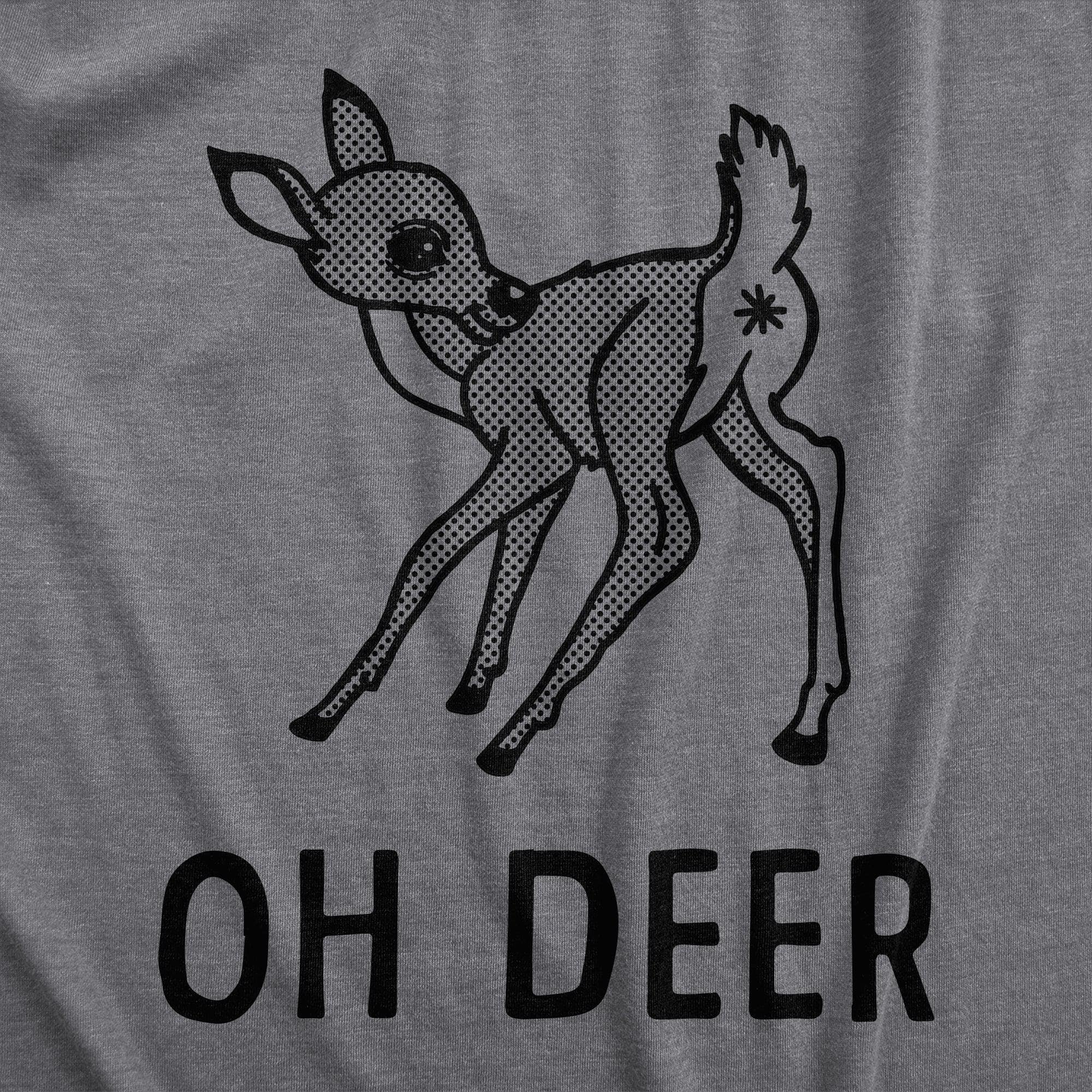 Oh Deer Men's Tshirt  -  Crazy Dog T-Shirts