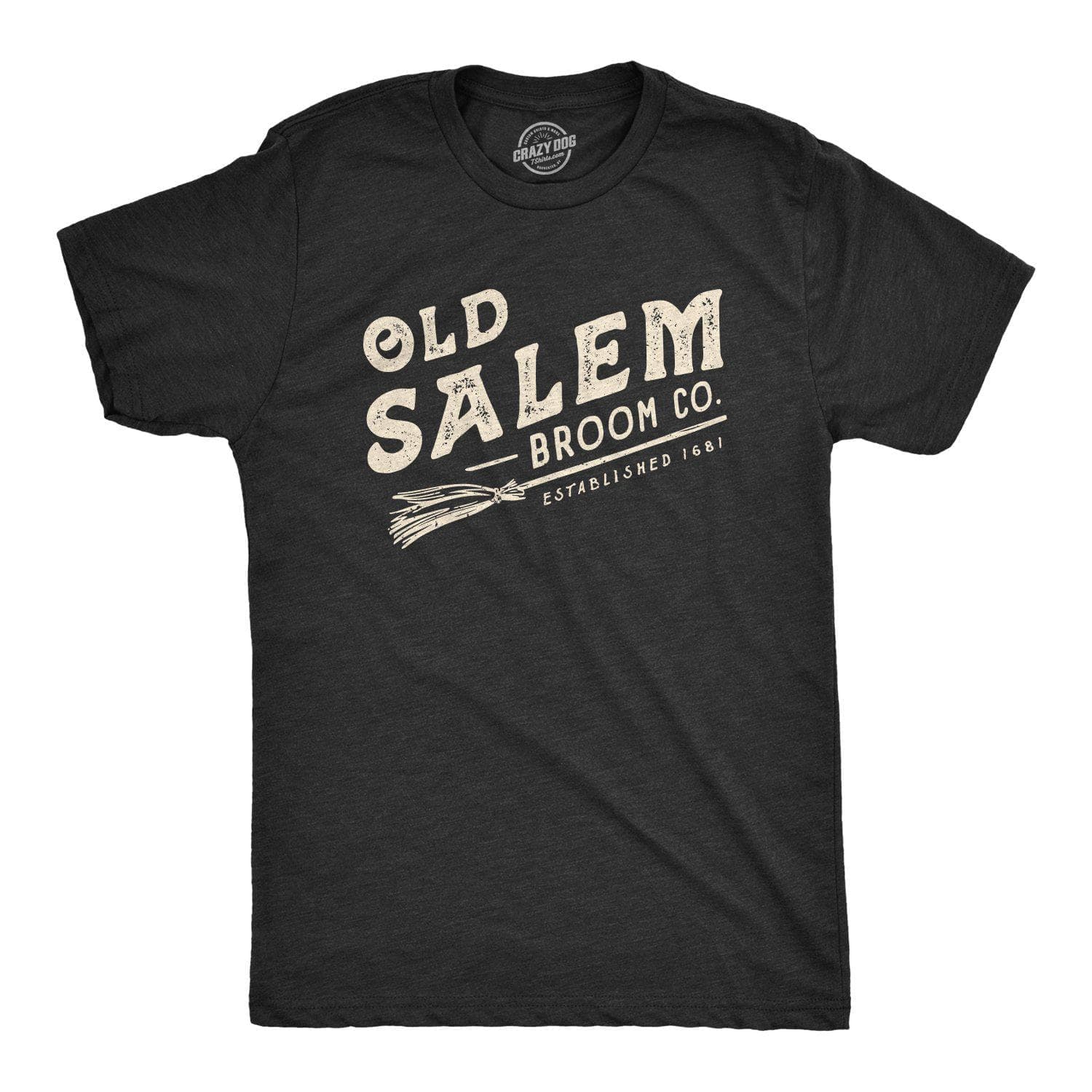 Old Salem Broom Co. Men's Tshirt  -  Crazy Dog T-Shirts