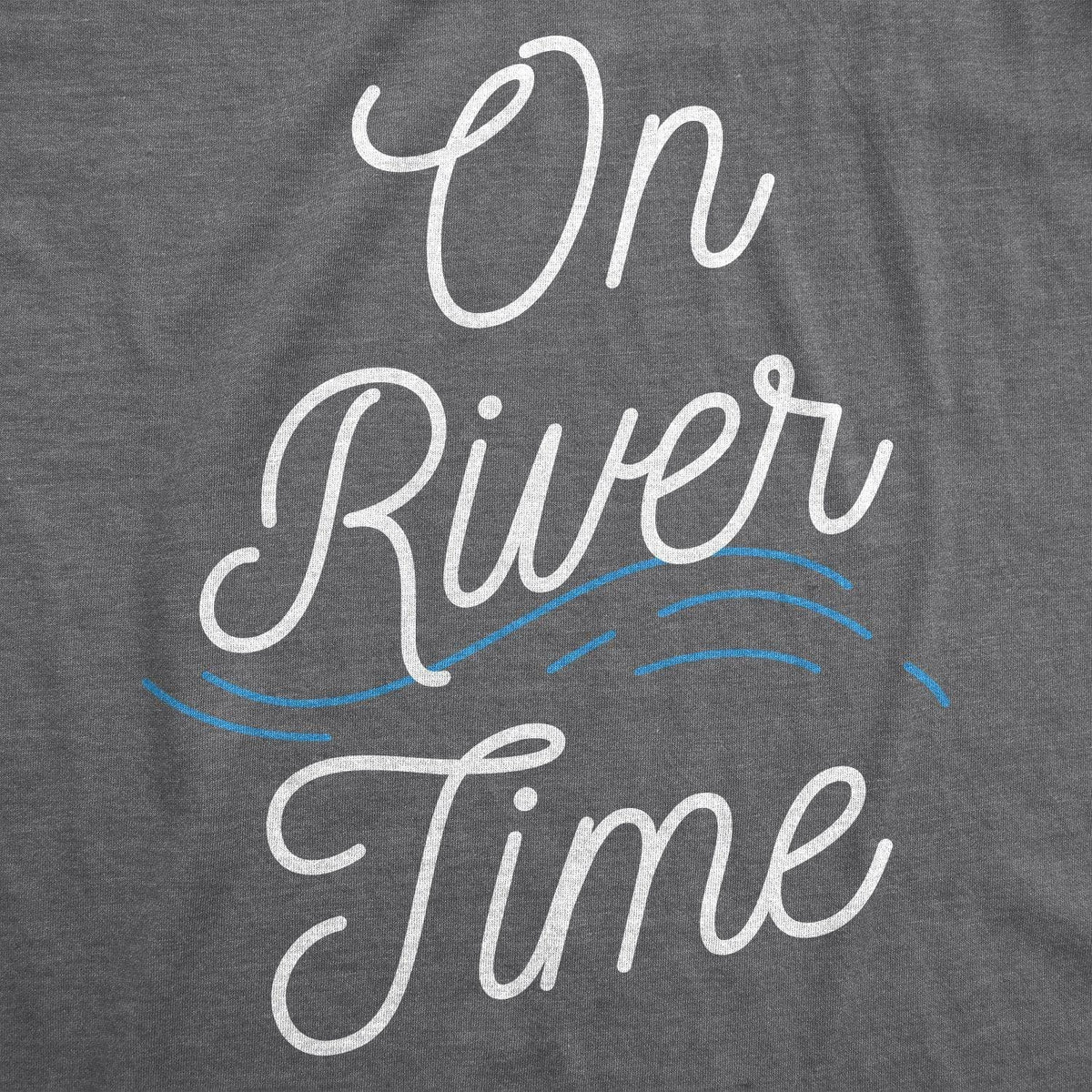 On River Time Men&#39;s Tshirt - Crazy Dog T-Shirts