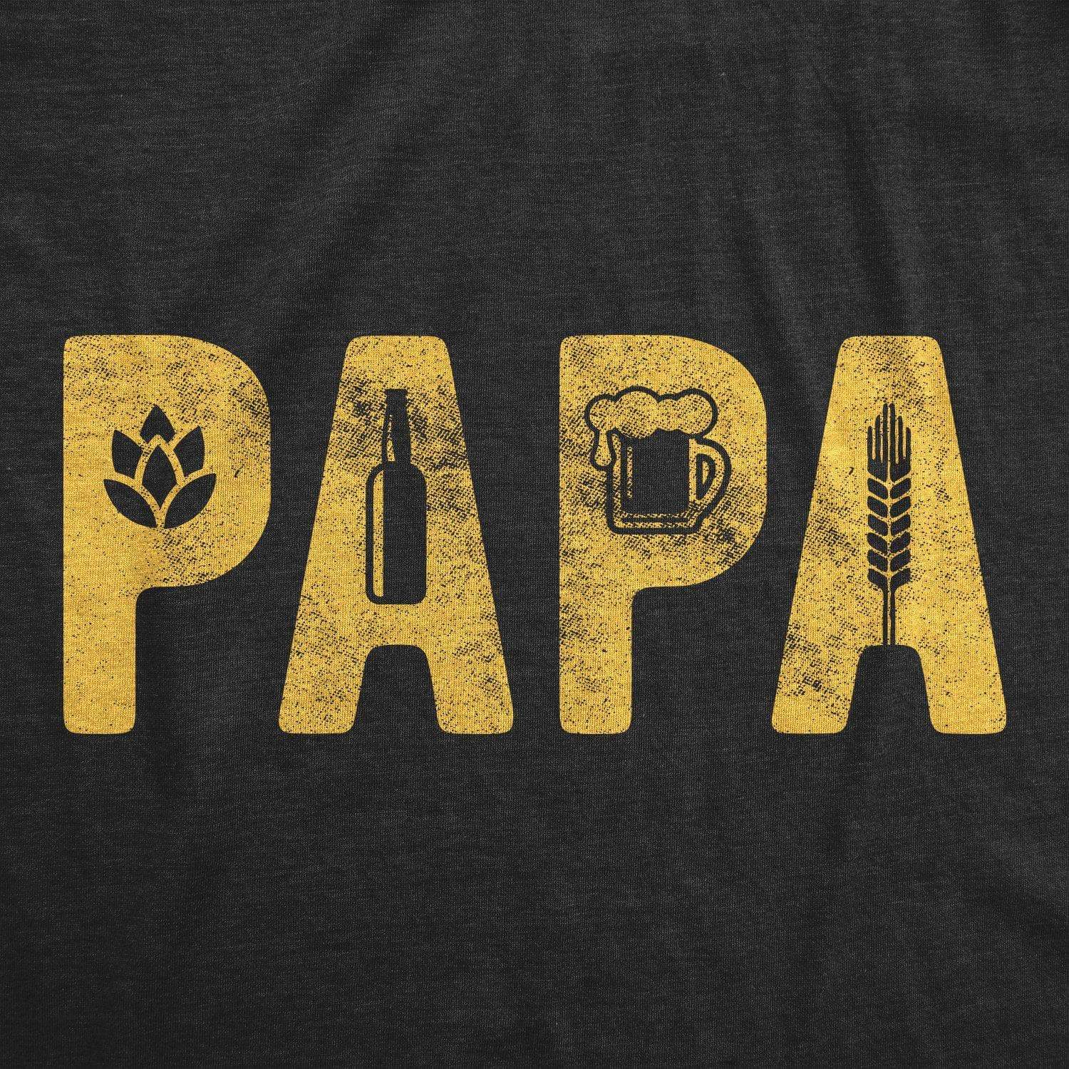 Papa Beer Men's Tshirt - Crazy Dog T-Shirts