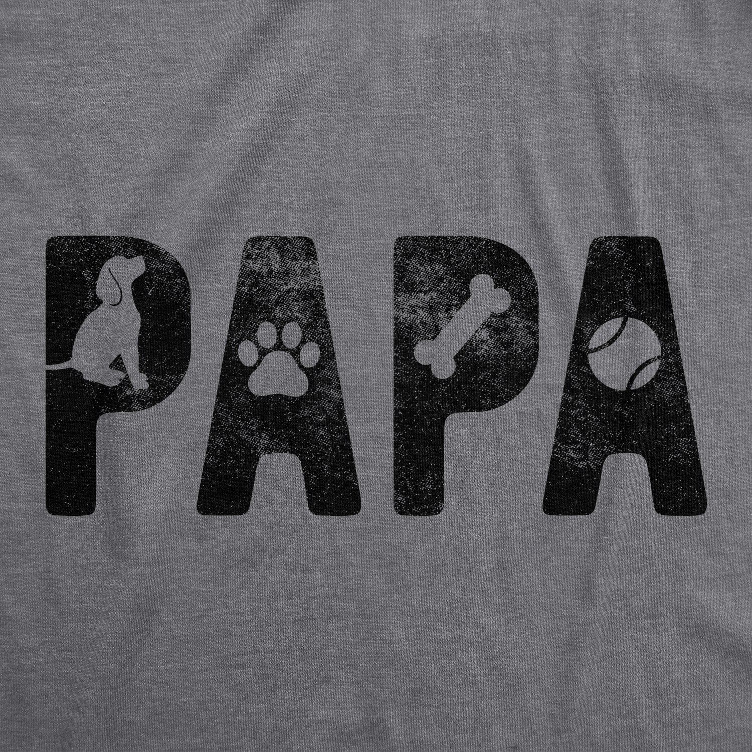 Papa Dog Men's Tshirt - Crazy Dog T-Shirts