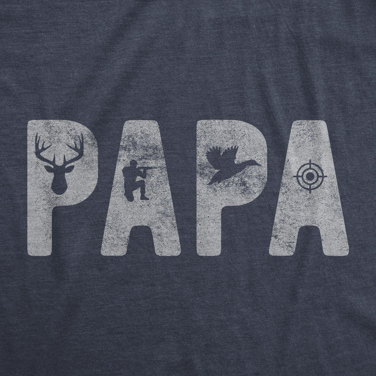 Papa Hunting Men&#39;s Tshirt - Crazy Dog T-Shirts