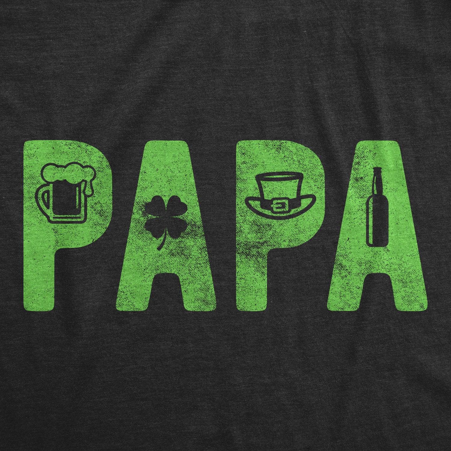 Papa St. Patrick's Day Men's Tshirt  -  Crazy Dog T-Shirts