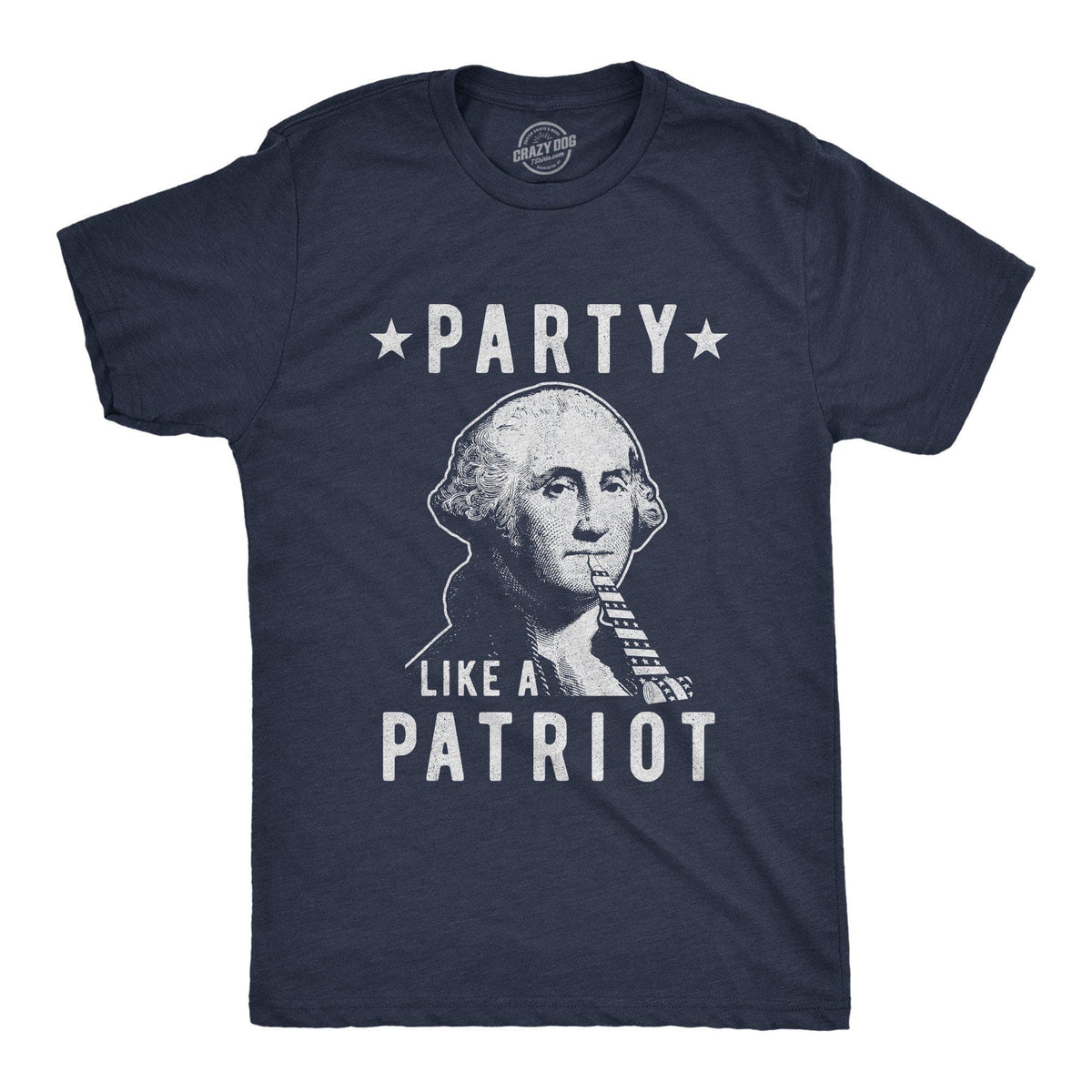 Party Like A Patriot Men&#39;s Tshirt - Crazy Dog T-Shirts