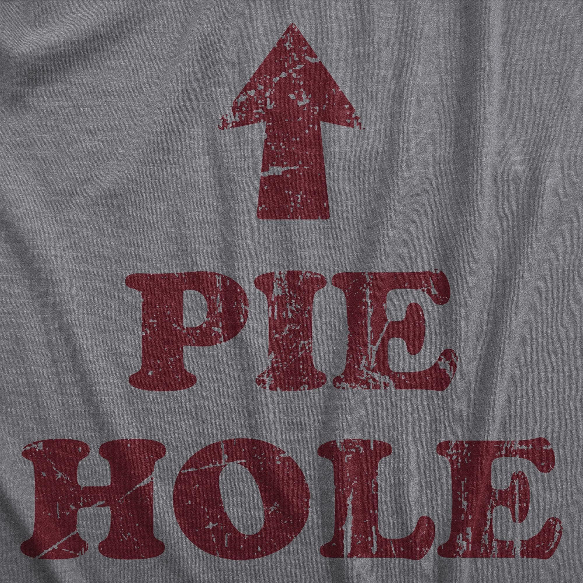 Pie Hole Men's Tshirt  -  Crazy Dog T-Shirts