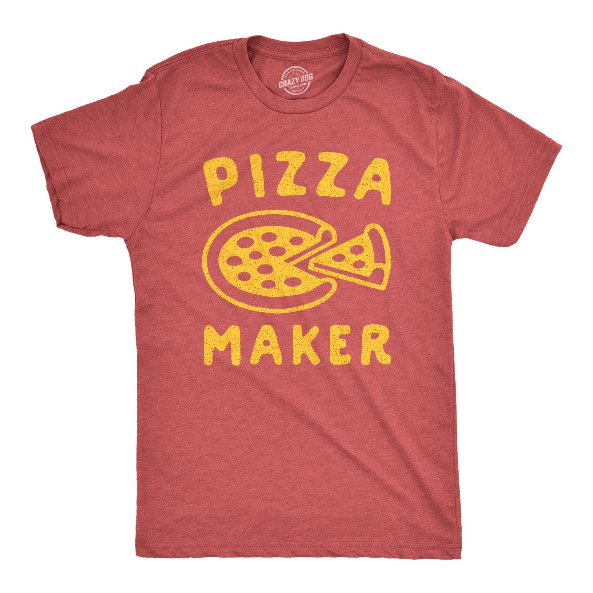 Pizza Maker Men's Tshirt - Crazy Dog T-Shirts