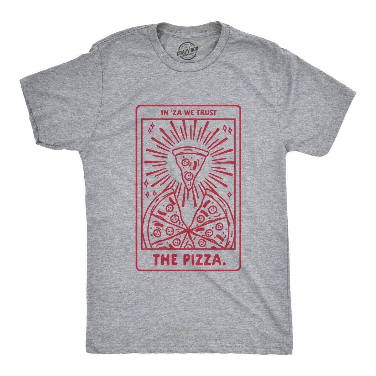 Pizza Tarot Card Men&#39;s Tshirt - Crazy Dog T-Shirts