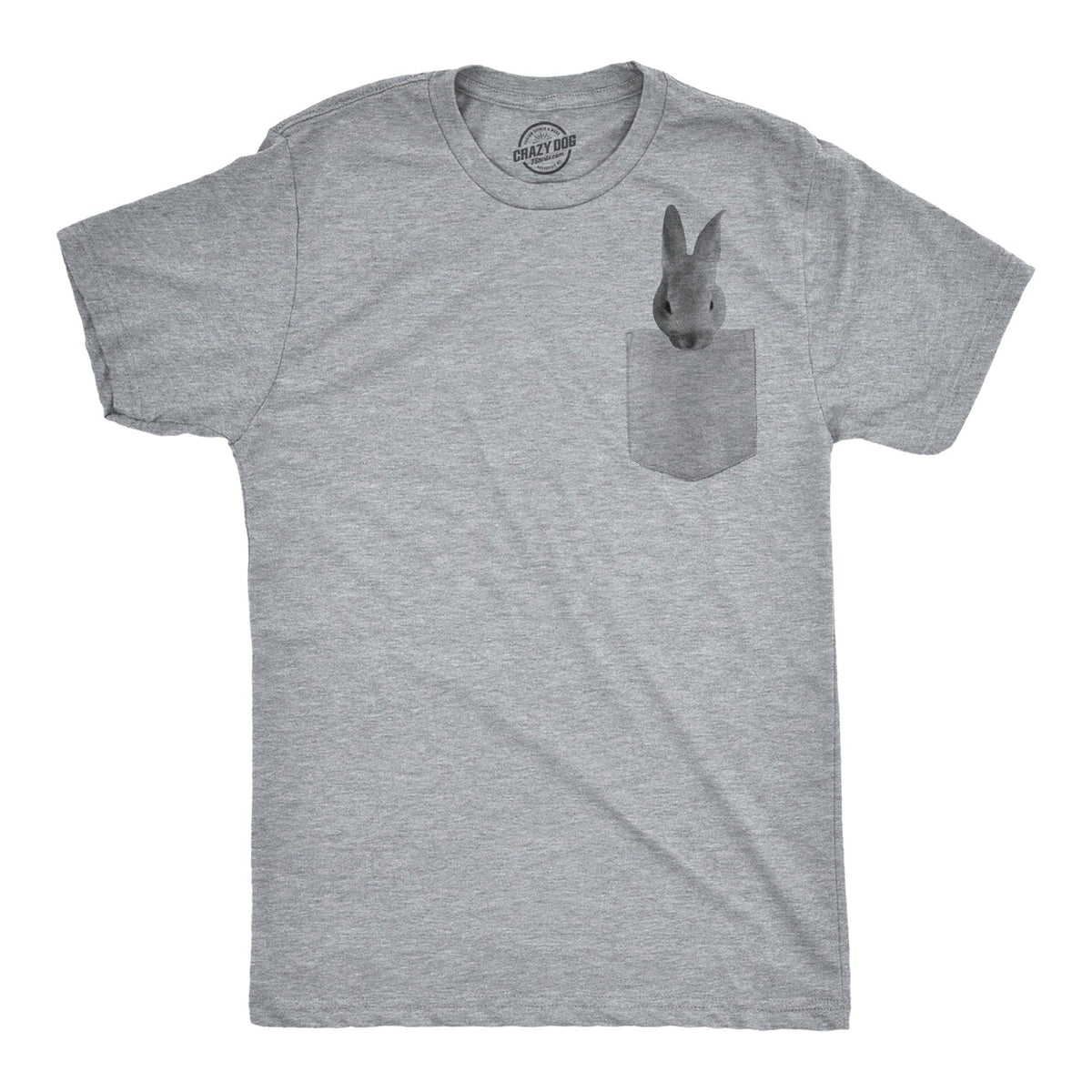 Pocket Bunny Men&#39;s Tshirt  -  Crazy Dog T-Shirts