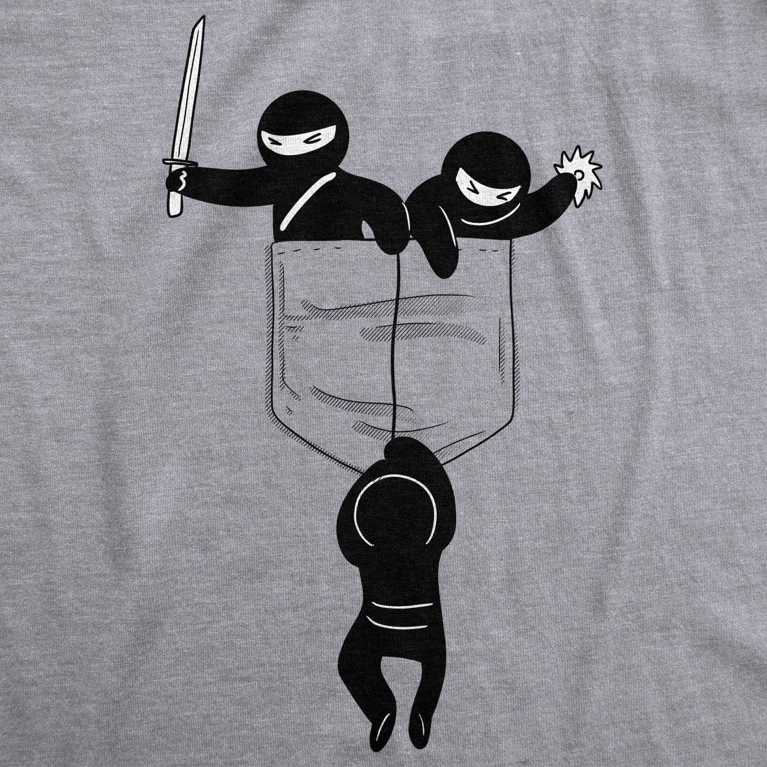 Pocket Ninjas Men's Tshirt  -  Crazy Dog T-Shirts