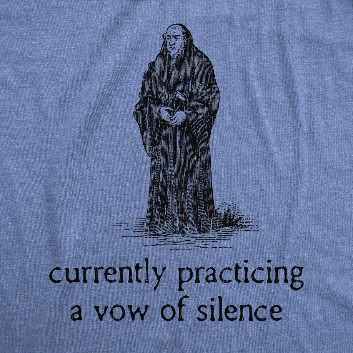 Practicing A Vow Of Silence Men&#39;s Tshirt  -  Crazy Dog T-Shirts