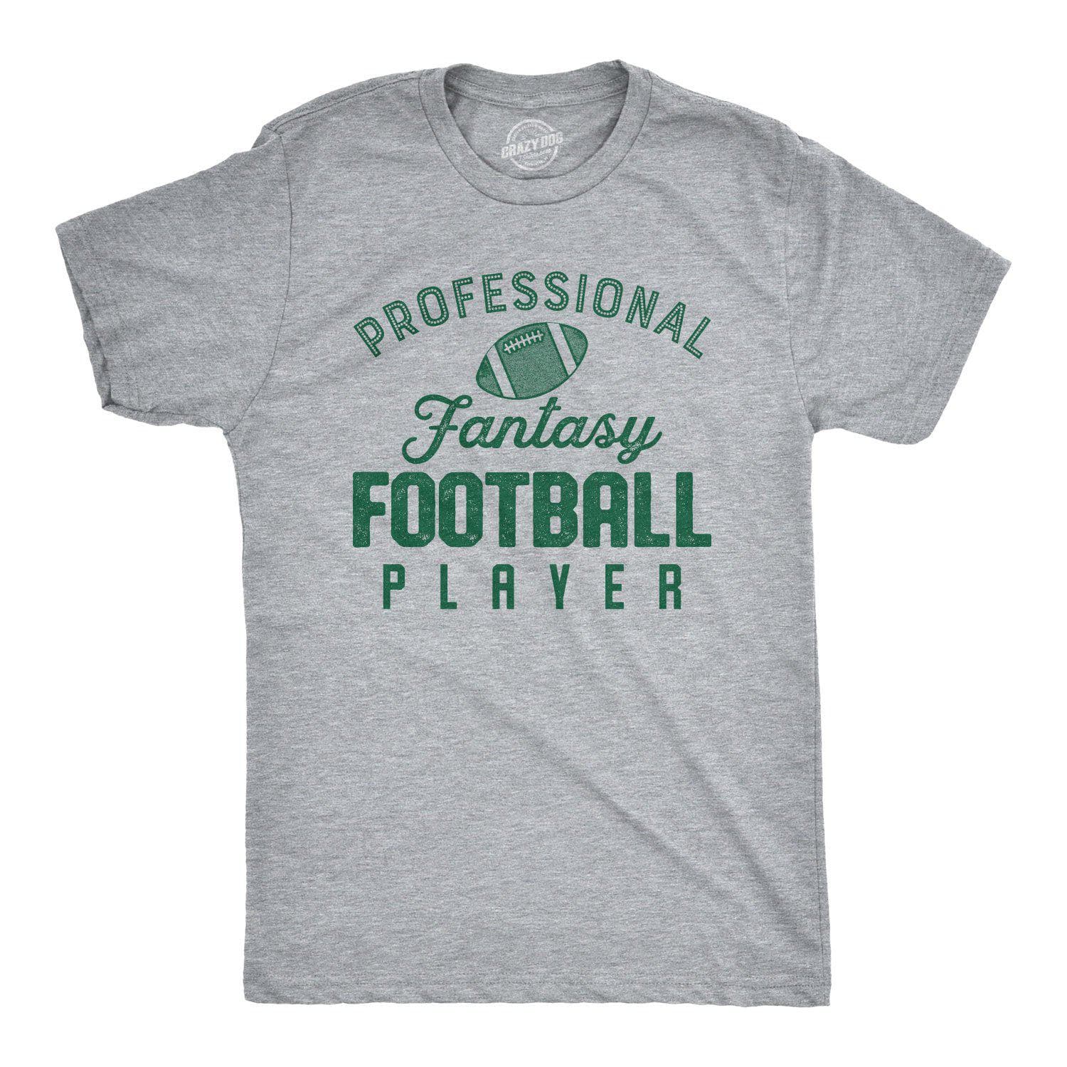 Professional Fantasy Football Player Men's Tshirt - Crazy Dog T-Shirts