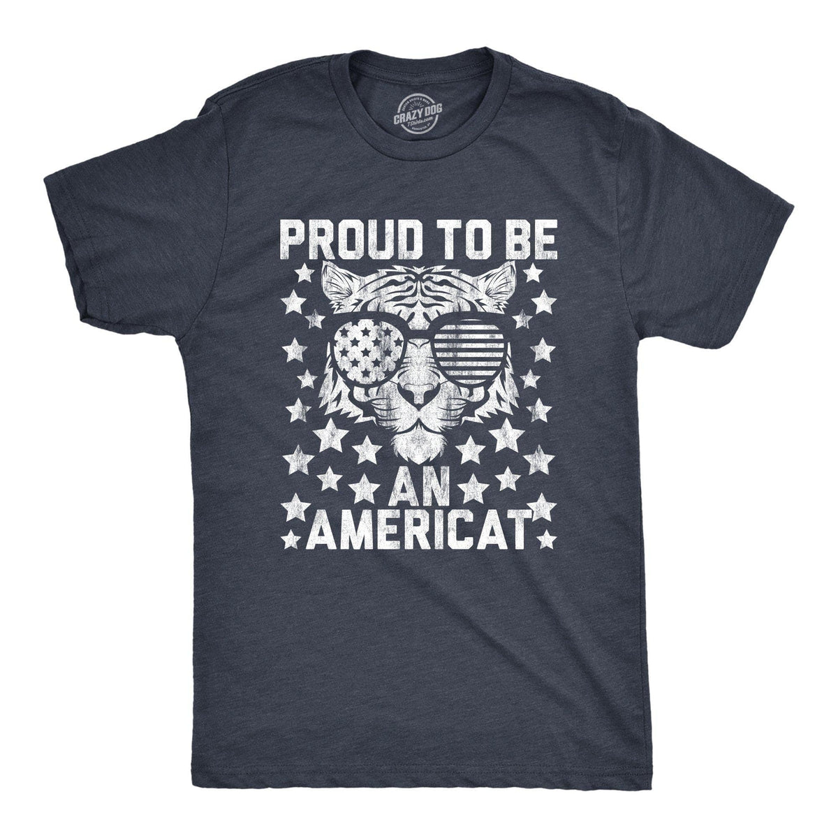Proud To Be An Americat Men&#39;s Tshirt - Crazy Dog T-Shirts