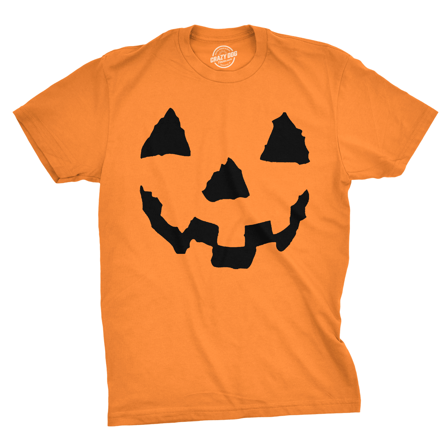 Pumpkin Face Men's Tshirt - Crazy Dog T-Shirts