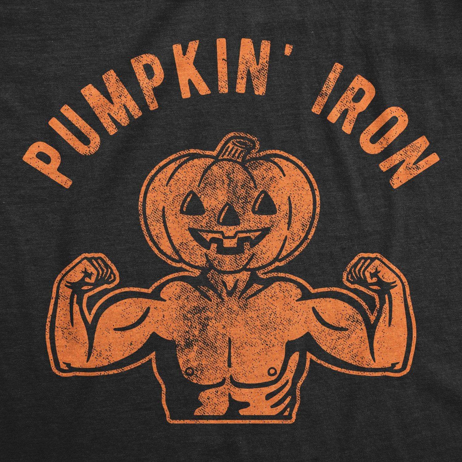 Pumpkin Iron Men's Tshirt - Crazy Dog T-Shirts