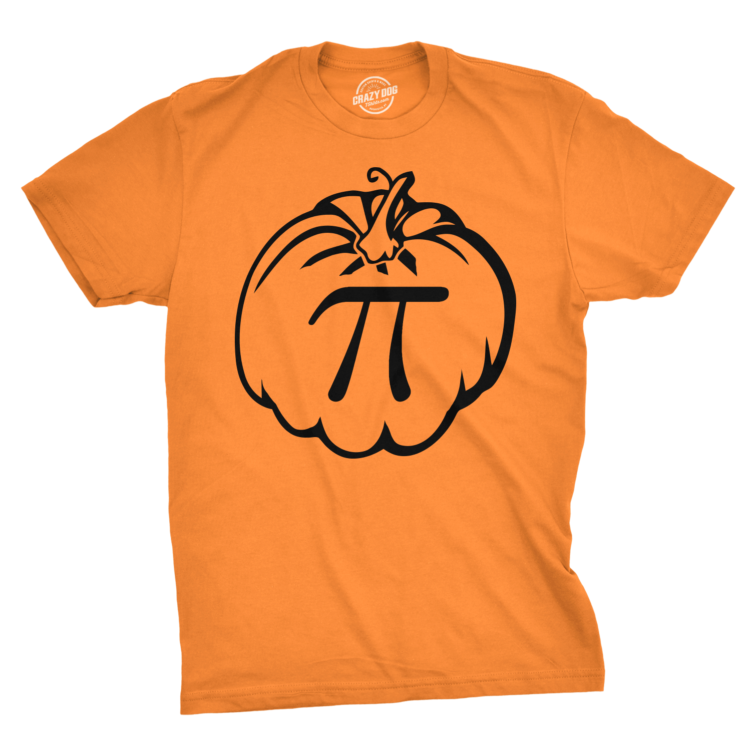 Pumpkin Pi Men's Tshirt  -  Crazy Dog T-Shirts