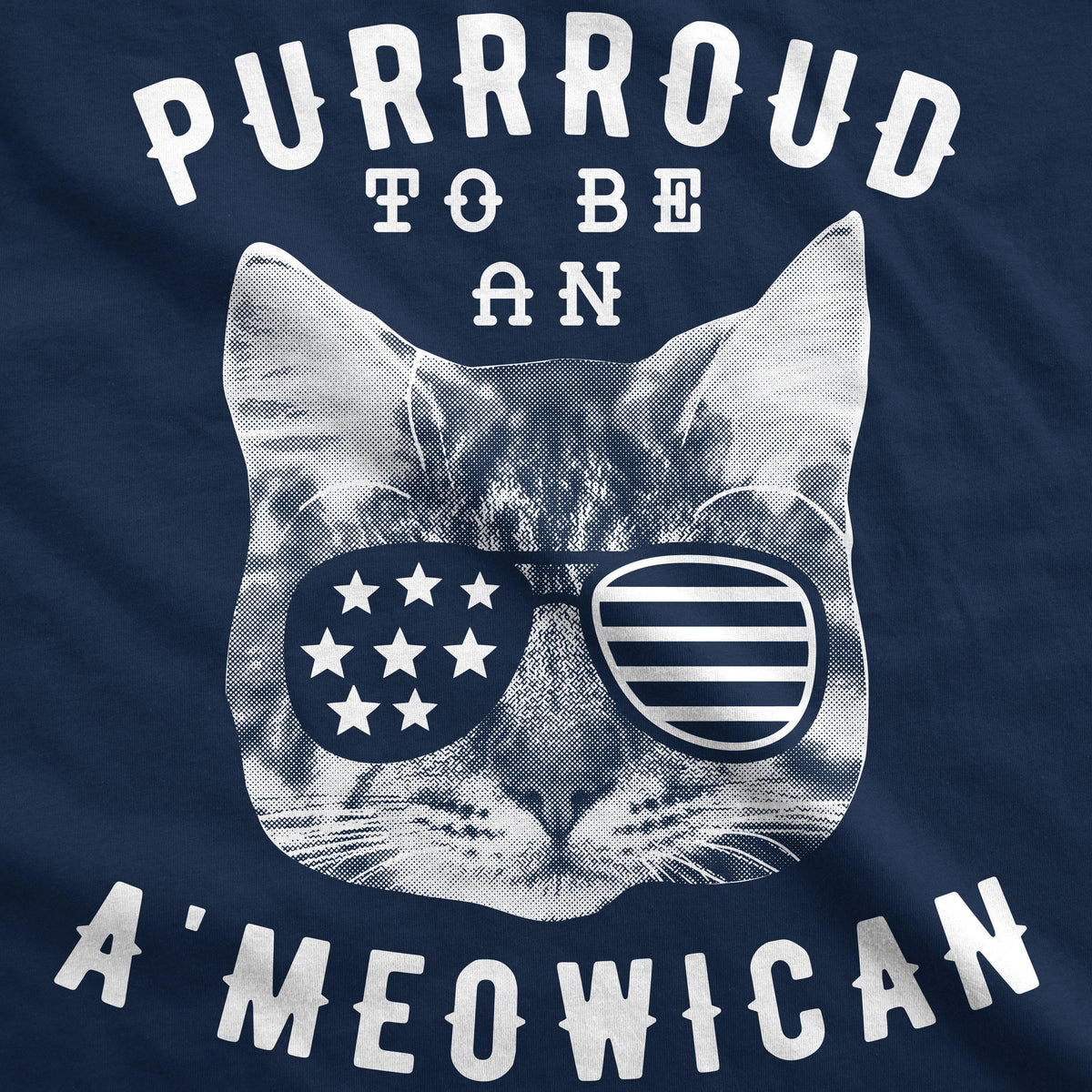 Purrroud To Be An Ameowican Men&#39;s Tshirt  -  Crazy Dog T-Shirts