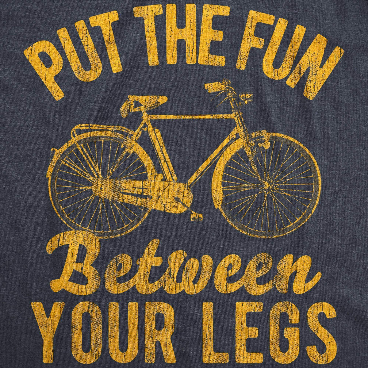 Put The Fun Between Your Legs Men&#39;s Tshirt - Crazy Dog T-Shirts
