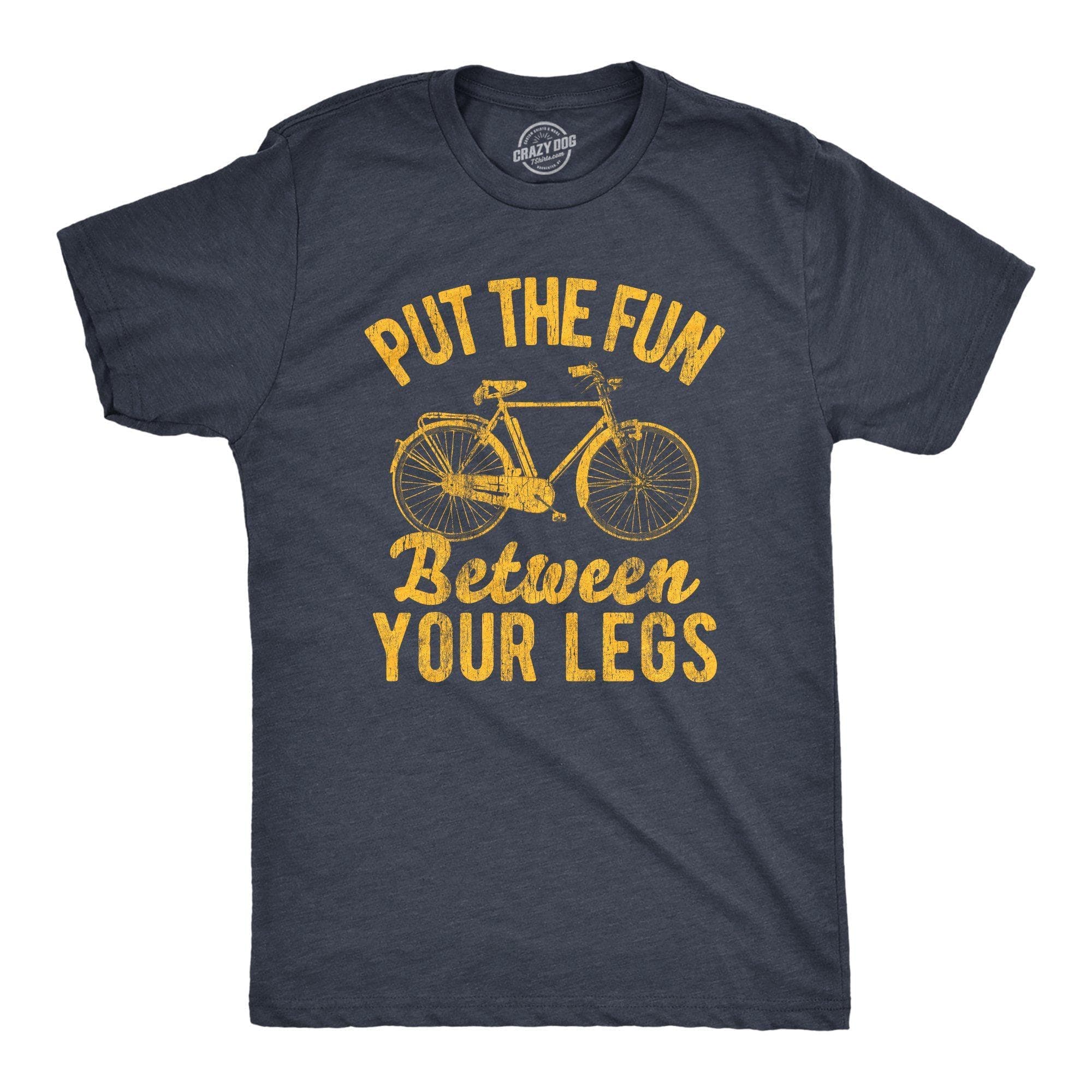 Put The Fun Between Your Legs Men's Tshirt - Crazy Dog T-Shirts
