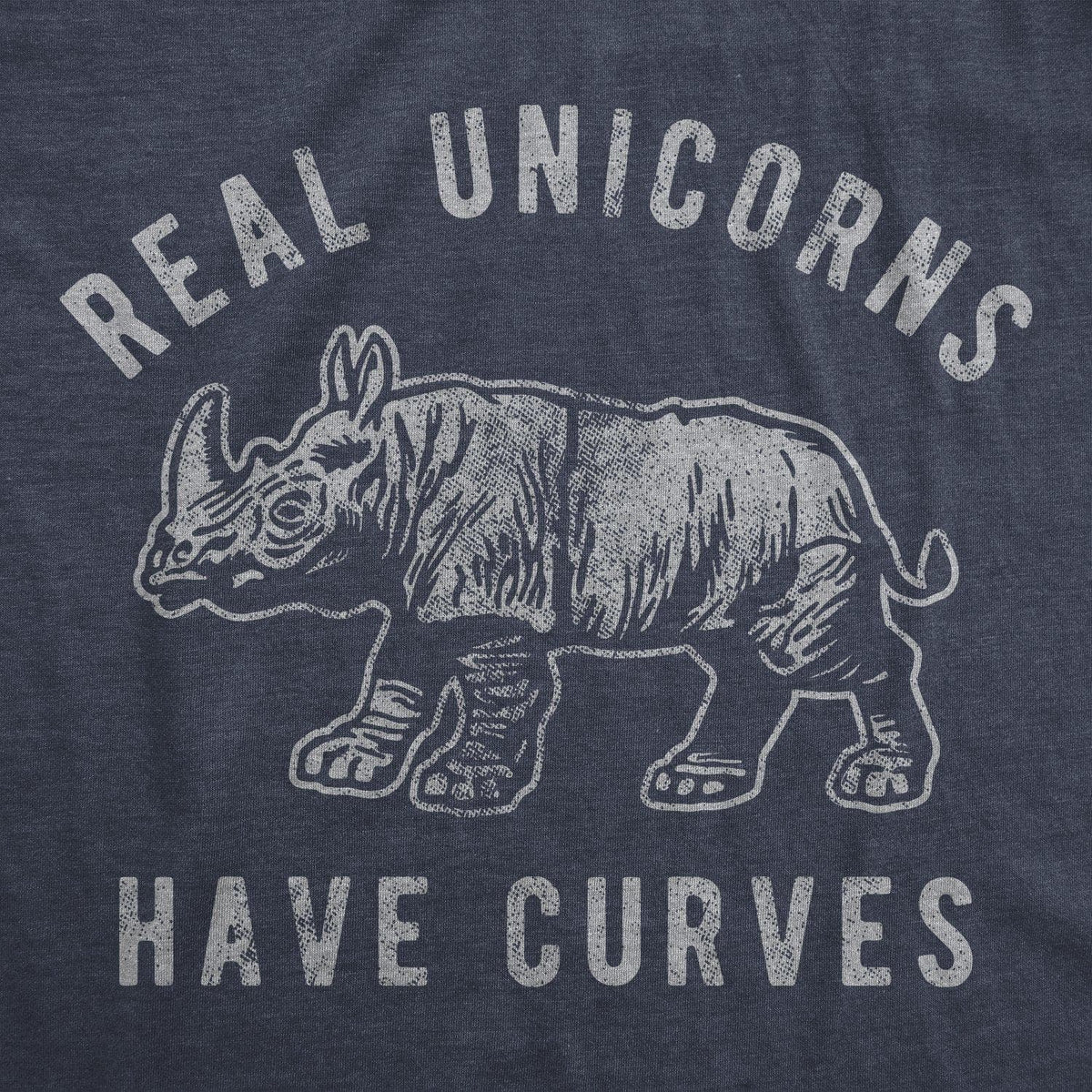 Real Unicorns Have Curves Men&#39;s Tshirt - Crazy Dog T-Shirts