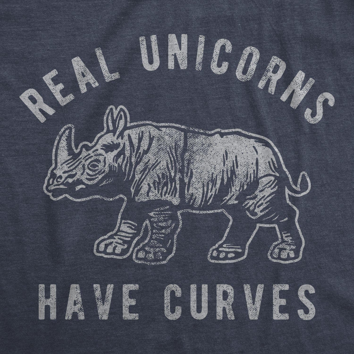 Real Unicorns Have Curves Men's Tshirt - Crazy Dog T-Shirts