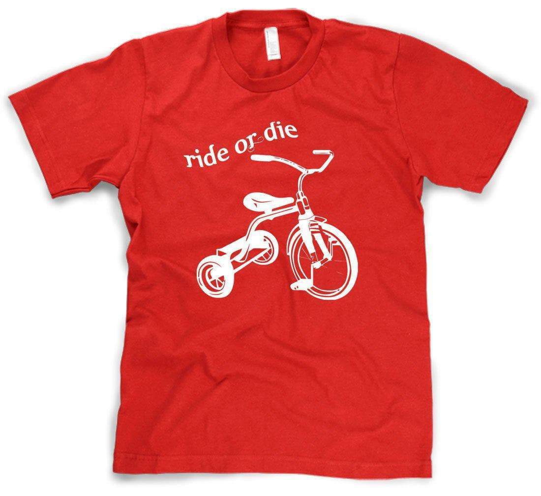 Ride Or Die Tricycle Men&#39;s Tshirt  -  Crazy Dog T-Shirts