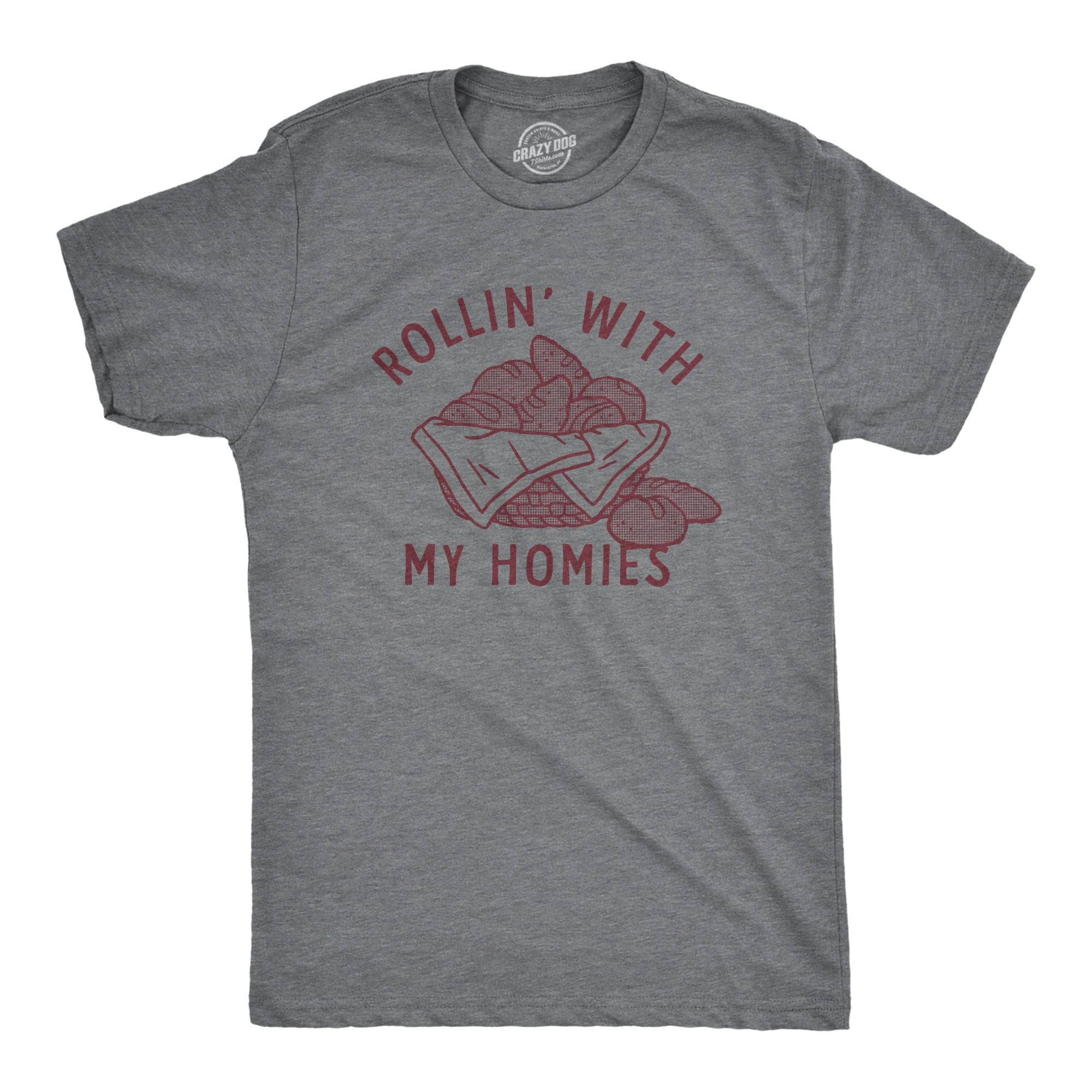Rollin With My Homies Men's Tshirt  -  Crazy Dog T-Shirts
