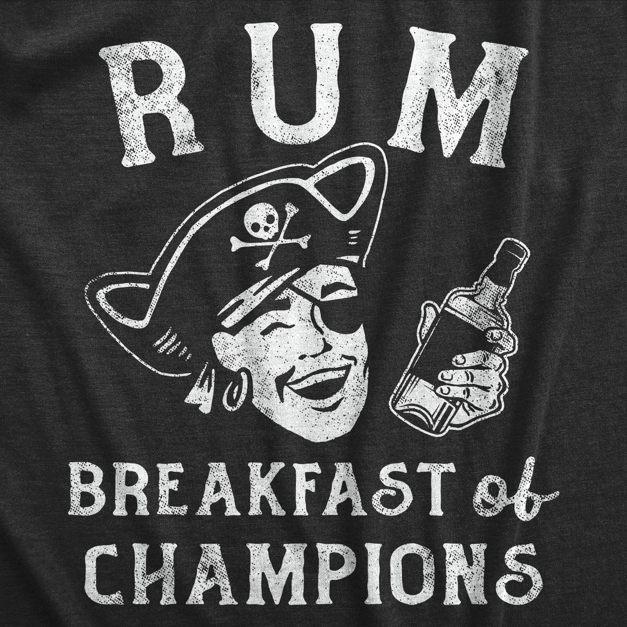 Rum Breakfast Of Champions Men's Tshirt  -  Crazy Dog T-Shirts